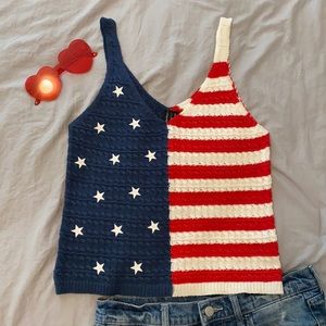American Flag Tank Top